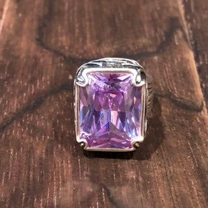 Silpada ladies sterling and purple stone ring